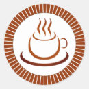 Search for coffee cup stickers Logo