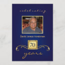 Search for photo 70th birthday invitations Masculine