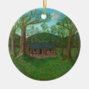 Search for log cabin ornaments Landscape