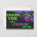 Recherche de monster truck thank you cards Pour enfants