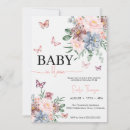 Recherche de papillon fille invitations Bébé en fleurs