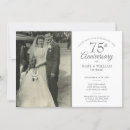 Search for 75th anniversary invitations Elegant script