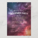 Search for stars engagement party invitations Night sky