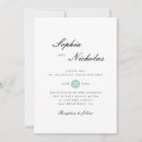Search for teal and black wedding invitations Simple
