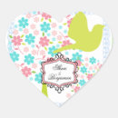 Search for heart shaped wedding stickers Bridal