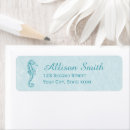 Search for seahorses return address labels Cute