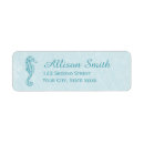 Search for seahorses return address labels Cute