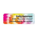 Search for tie dye return address labels Rainbow