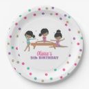Search for gymnastics birthday plates Pink