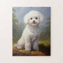 Recherche de frise de bichon puzzles Blanc