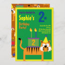 Search for tiger party invitations Cat
