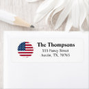 Search for usa flag return address labels Patriotic