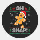 Search for funny gingerbread stickers Xmas