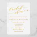 Search for white and gold bridal shower invitations Minimalist