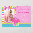 Search for rainbow cupcakes invitations Girl
