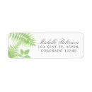Search for fern leaves return address labels Greenery