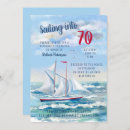 Search for yacht birthday invitations Watercolor