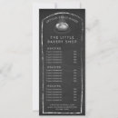 Search for bakery price lists Rustic