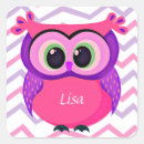 Search for cute baby owl stickers Pink
