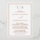 Search for rose gold border invitations Minimalist