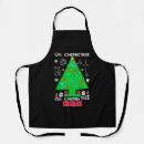 Search for funny science aprons Santa