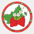 Search for cartoon strawberry stickers Fruit