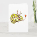 Recherche de caméléon vœux cartes Lézards