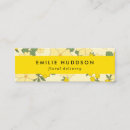 Recherche de fleurs jaunes cartes visite Pour elle