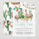 Search for llama birthday invitations Fiesta