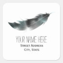 Search for black feather stickers Watercolor