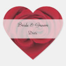 Search for red heart save the date stickers Flower