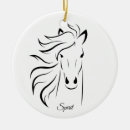 Search for horse silhouette ornaments Black and white