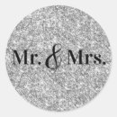 Search for faux silver glitter wedding stickers Chic