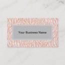 Search for zebra print business cards Girly