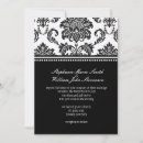 Recherche de black and white bridal shower invitations Chic