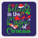 Search for believe in the magic stickers Festive