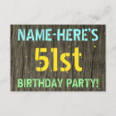 Recherche de 51 birthday invitations Cinquante ans