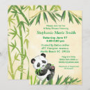 Recherche de bambou vert invitations Bébé