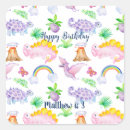 Search for rainbow dinosaur stickers Jungle