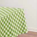 Search for green and white gingham tablecloths Country