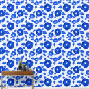 Recherche de bleu royal et blanc art Moderne