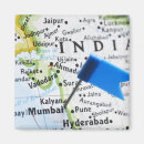 Search for international map magnets Studio shot