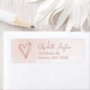 Search for dusty pink return address labels Watercolor