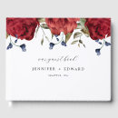 Search for burgundy wedding guest books Botanical