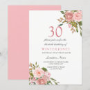Search for pink and gold 30th birthday invitations Elegant