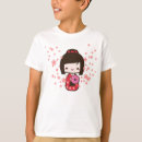 Recherche de poupée kokeshi tshirts Kimono