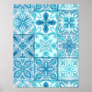 Search for blue and white posters Floral