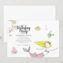 Recherche de sirène rose invitations Vert