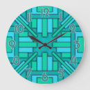 Recherche de motif turquoise horloges Rétro
