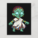 Search for kawaii halloween postcards Zombie